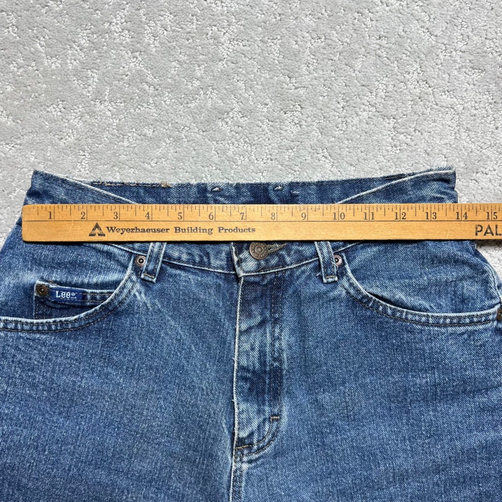 Lee Blue Denim Cutoff Jean Shorts - Picture 10 of 14